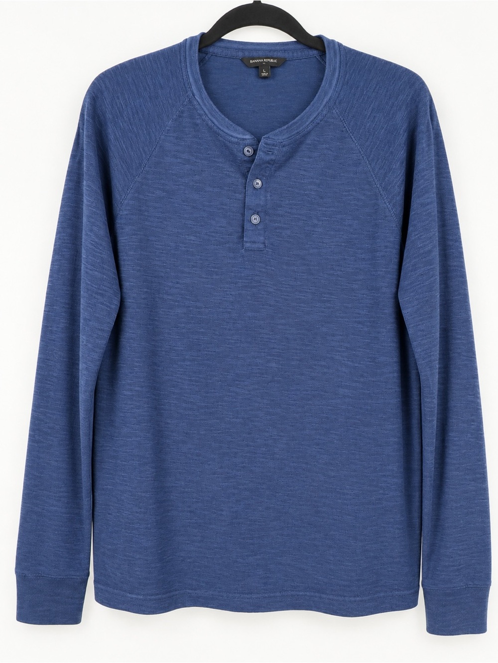 Banana Republic Men’s Blue Long-Sleeve Henley Pajama Top